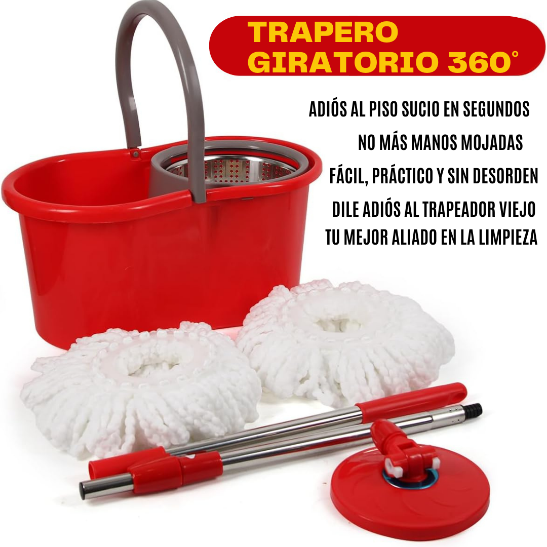 Trapero Giratorio 360 con Balde