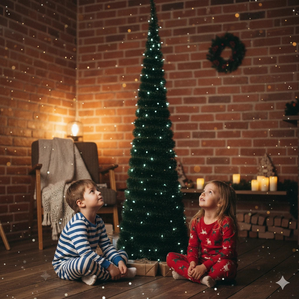 Arbol De Navidad Plegable + 200 Luces