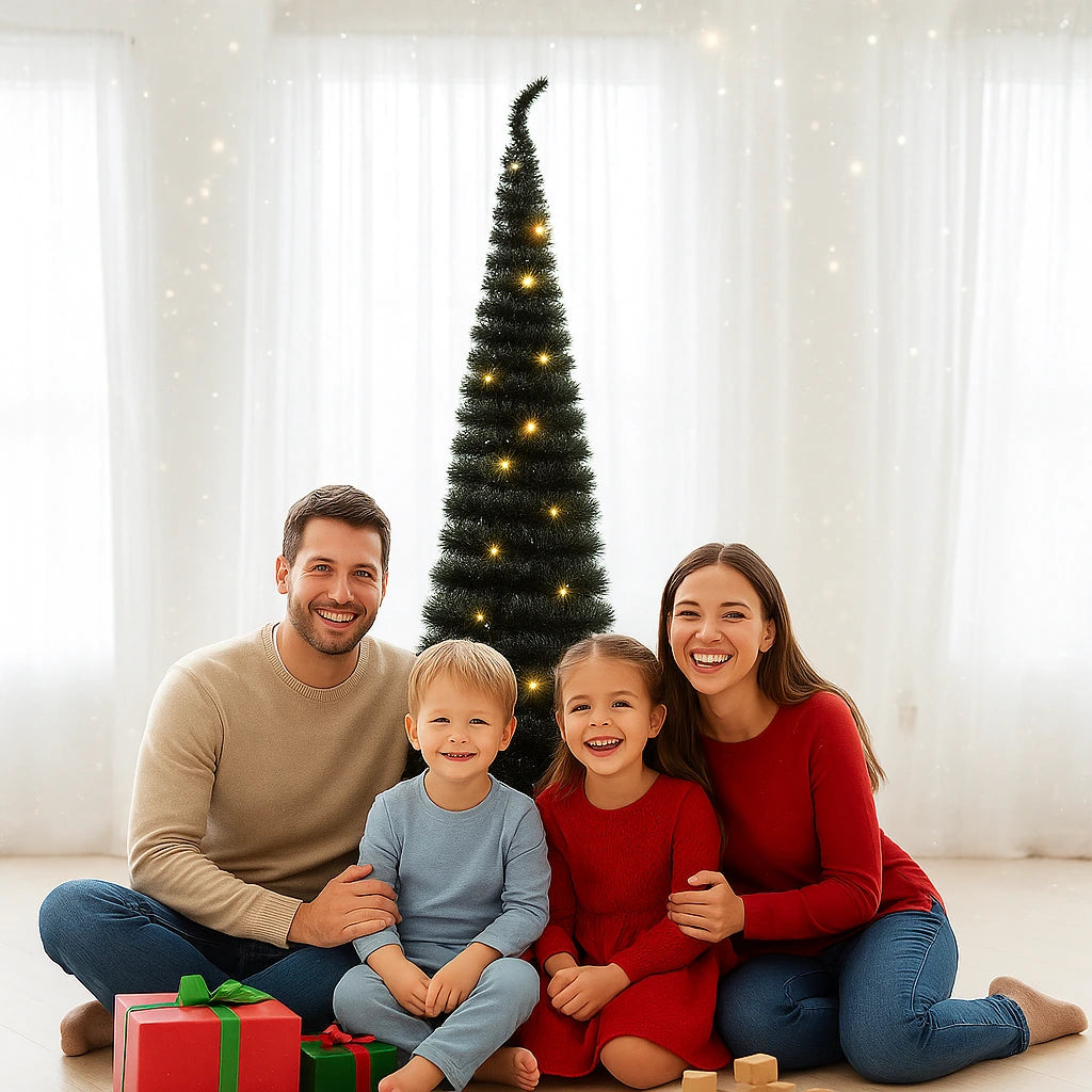 Arbol De Navidad Plegable + 200 Luces