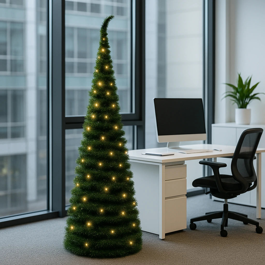 Arbol De Navidad Plegable + 200 Luces