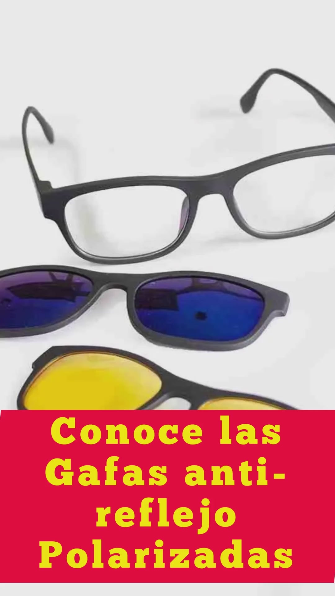 Gafas Total Vision 3 en 1 – Lentes Magnéticos para Día y Noche con Protección Antideslumbrante